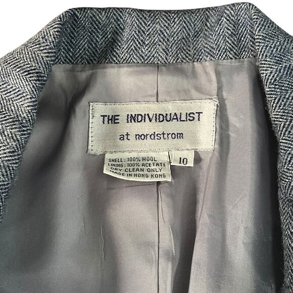 The Individualist at Nordstrom 100% Wool Size 10 Light Blue Blazer Work Wear - Picture 6 of 10